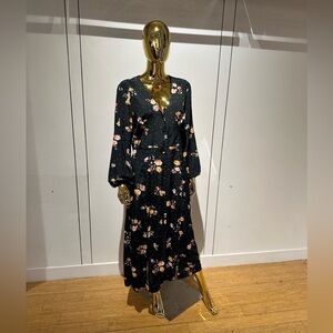 Floral Black Maxi Dress